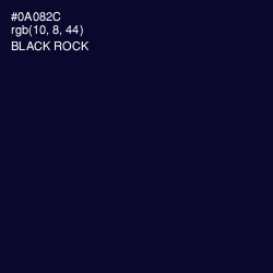 #0A082C - Black Rock Color Image